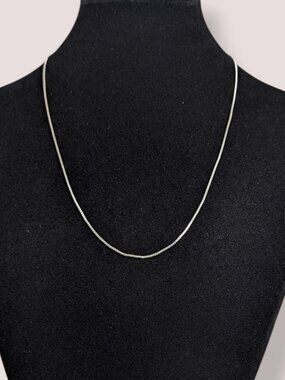 Vintage Dainty Box Chain Necklace